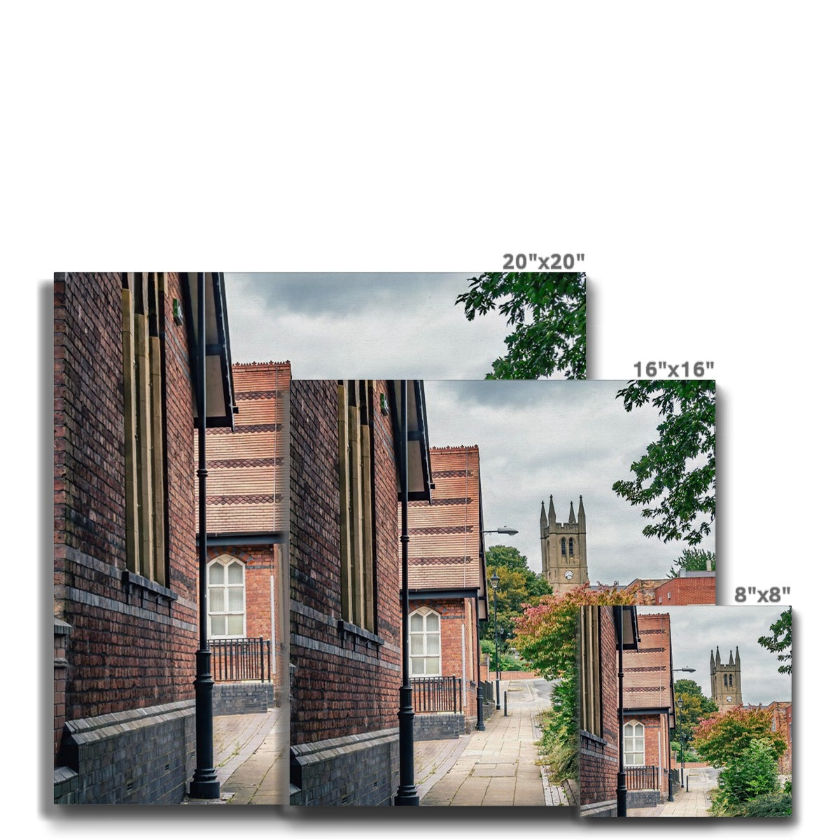 St James' Church from Webberley Lane, Longton Eco Canvas