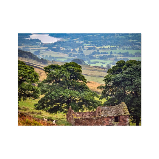 Overlooking Tittesworth Reservoir Wall Art Poster