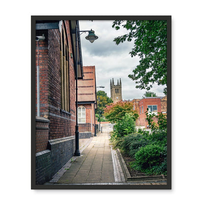 St James' Church from Webberley Lane, Longton Framed Photo Tile