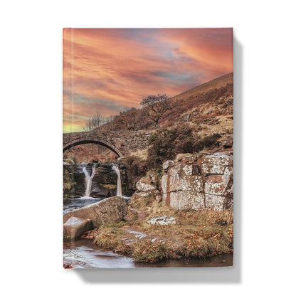 Three Shires Head Waterfall & Packhorse Bridge Hardback Journal