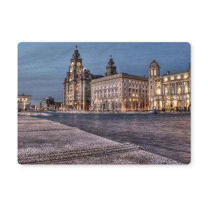 The Liver Buildings: A Liverpool Icon at Twilight Placemat