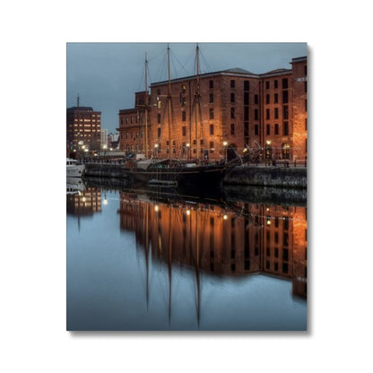 Dusk at Merseyside Maritime Museum Canvas