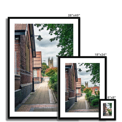 St James' Church from Webberley Lane, Longton Framed & Mounted Print