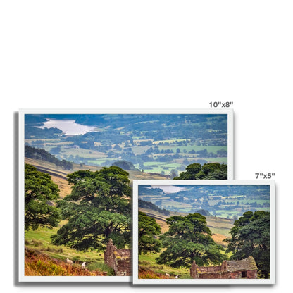 Overlooking Tittesworth Reservoir Framed Photo Tile