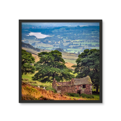 Overlooking Tittesworth Reservoir Framed Photo Tile