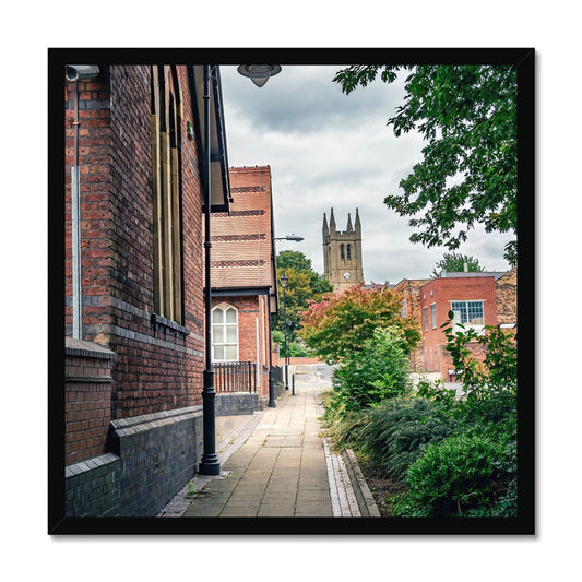 St James' Church from Webberley Lane, Longton Budget Framed Poster