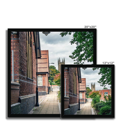 St James' Church from Webberley Lane, Longton Budget Framed Poster