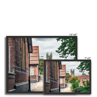 St James' Church from Webberley Lane, Longton Framed Photo Tile