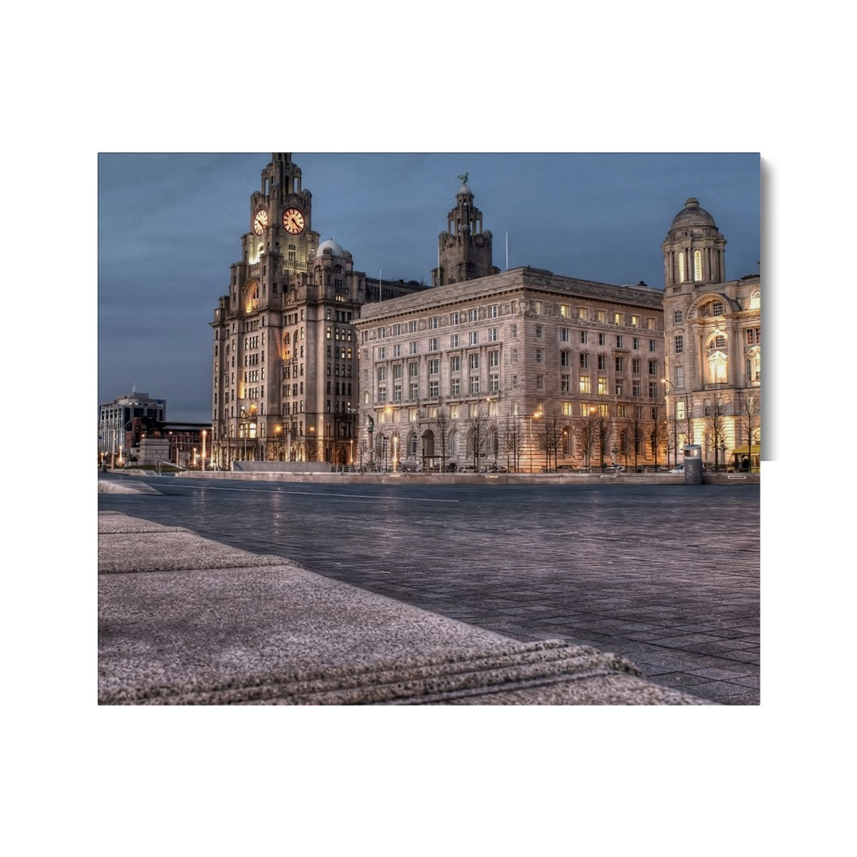 The Liver Buildings: A Liverpool Icon at Twilight Canvas