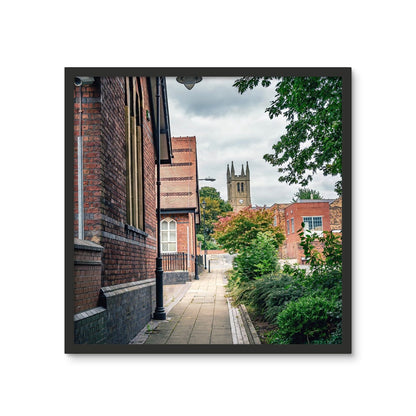 St James' Church from Webberley Lane, Longton Framed Photo Tile