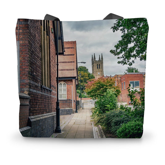 St James' Church from Webberley Lane, Longton Canvas Tote Bag