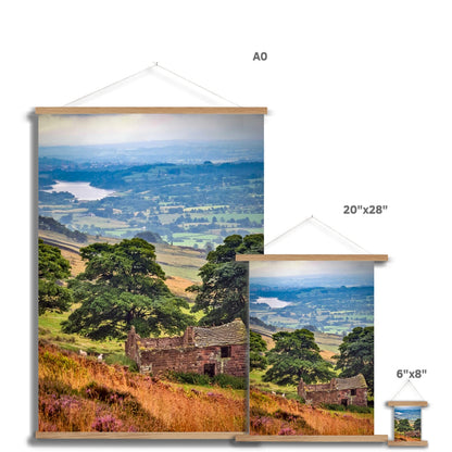 Overlooking Tittesworth Reservoir Fine Art Print with Hanger