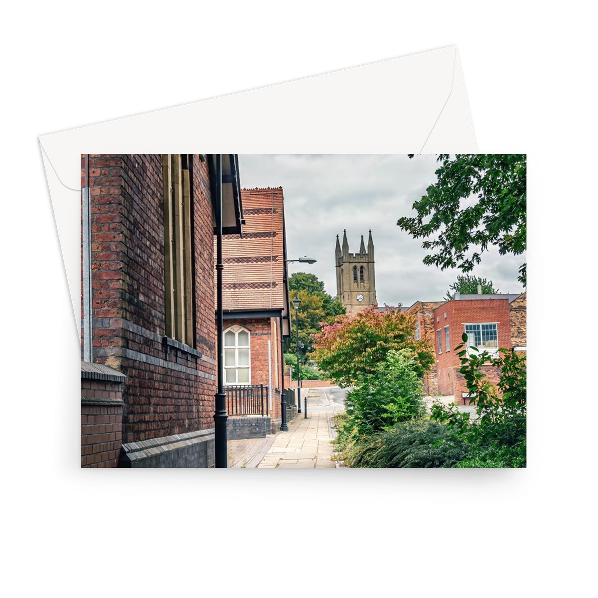 St James' Church from Webberley Lane, Longton Greeting Card