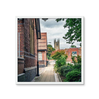 St James' Church from Webberley Lane, Longton Framed Photo Tile