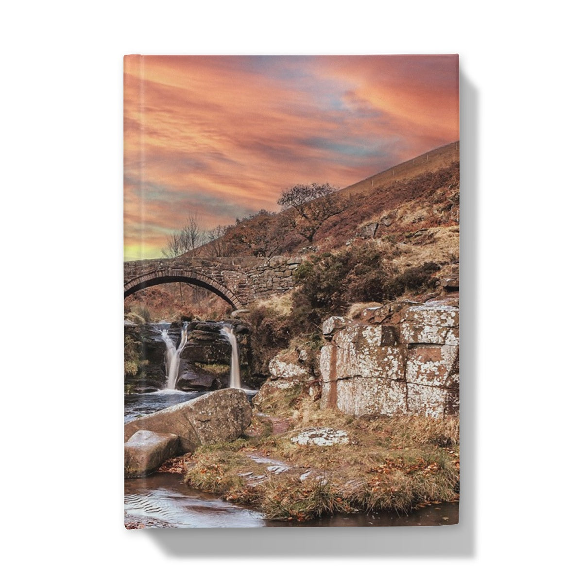 Three Shires Head Waterfall & Packhorse Bridge Hardback Journal