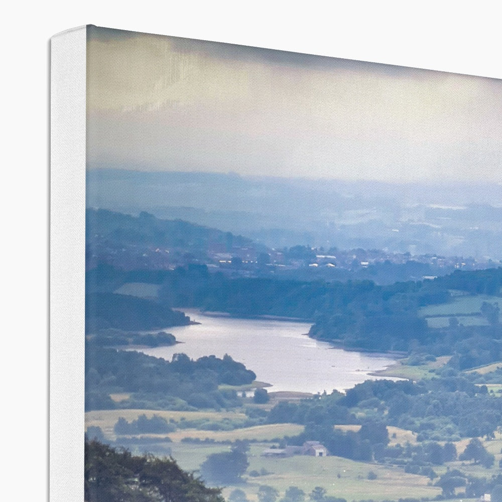 Overlooking Tittesworth Reservoir Canvas