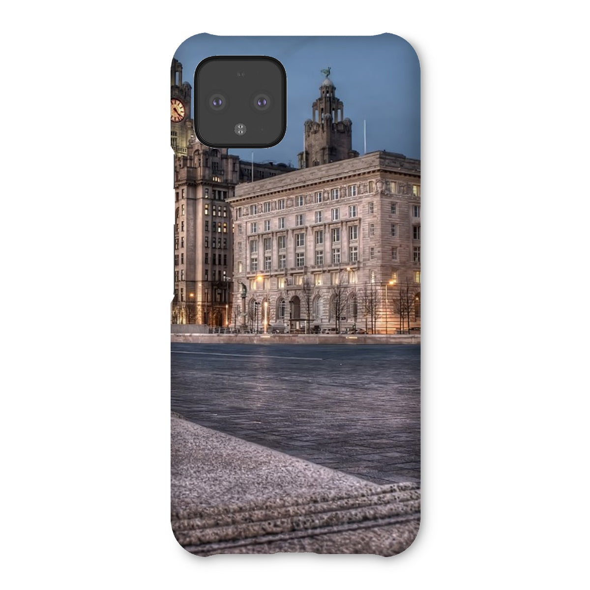 The Liver Buildings: A Liverpool Icon at Twilight Snap Phone Case