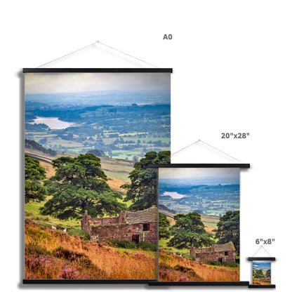 Overlooking Tittesworth Reservoir Fine Art Print with Hanger