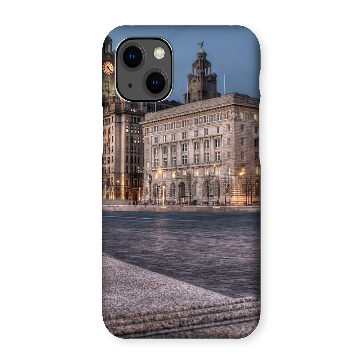 The Liver Buildings: A Liverpool Icon at Twilight Snap Phone Case