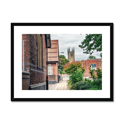 St James' Church from Webberley Lane, Longton Framed & Mounted Print