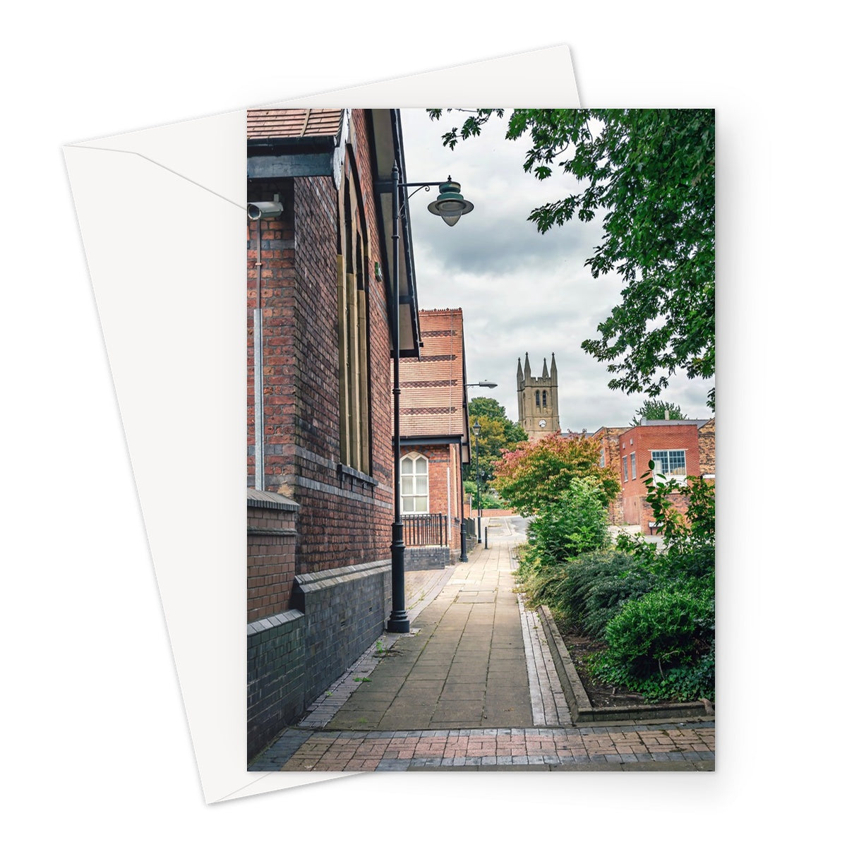 St James' Church from Webberley Lane, Longton Greeting Card