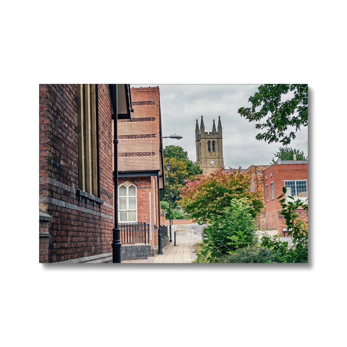 St James' Church from Webberley Lane, Longton Eco Canvas