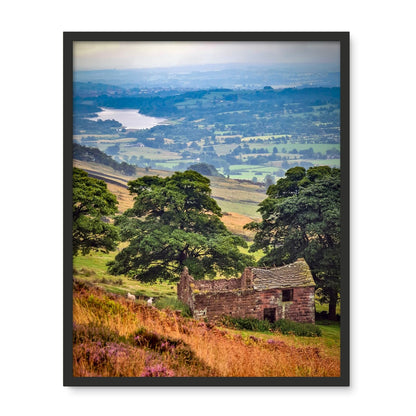 Overlooking Tittesworth Reservoir Framed Photo Tile