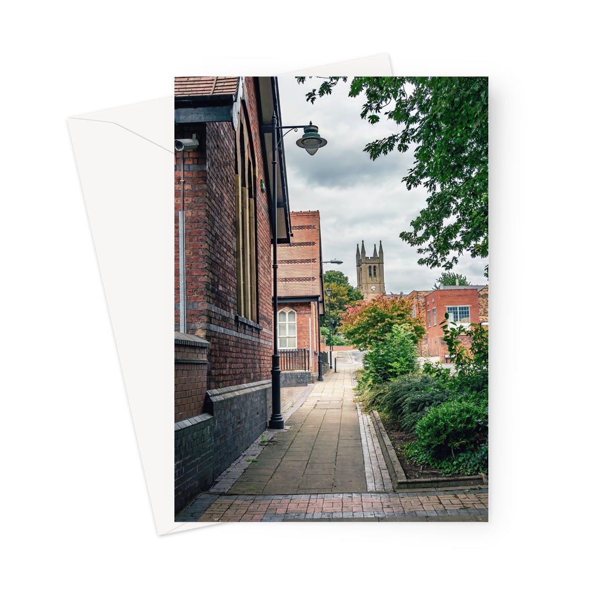 St James' Church from Webberley Lane, Longton Greeting Card