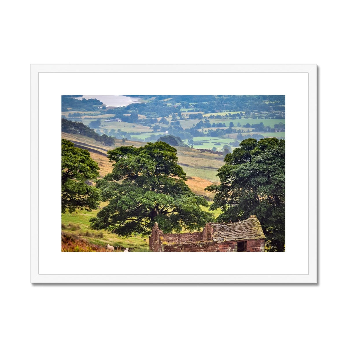 Overlooking Tittesworth Reservoir Framed & Mounted Print