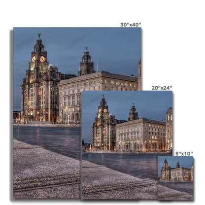 The Liver Buildings: A Liverpool Icon at Twilight Canvas