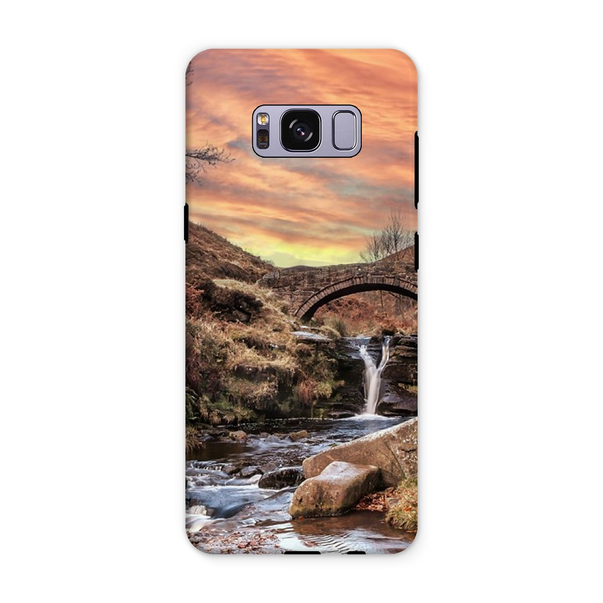 Three Shires Head Waterfall & Packhorse Bridge Tough Phone Case