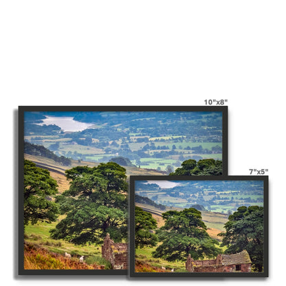 Overlooking Tittesworth Reservoir Framed Photo Tile