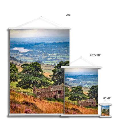 Overlooking Tittesworth Reservoir Fine Art Print with Hanger