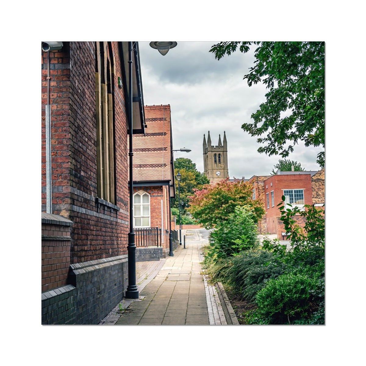 St James' Church from Webberley Lane, Longton Fine Art Print