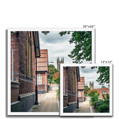 St James' Church from Webberley Lane, Longton Budget Framed Poster