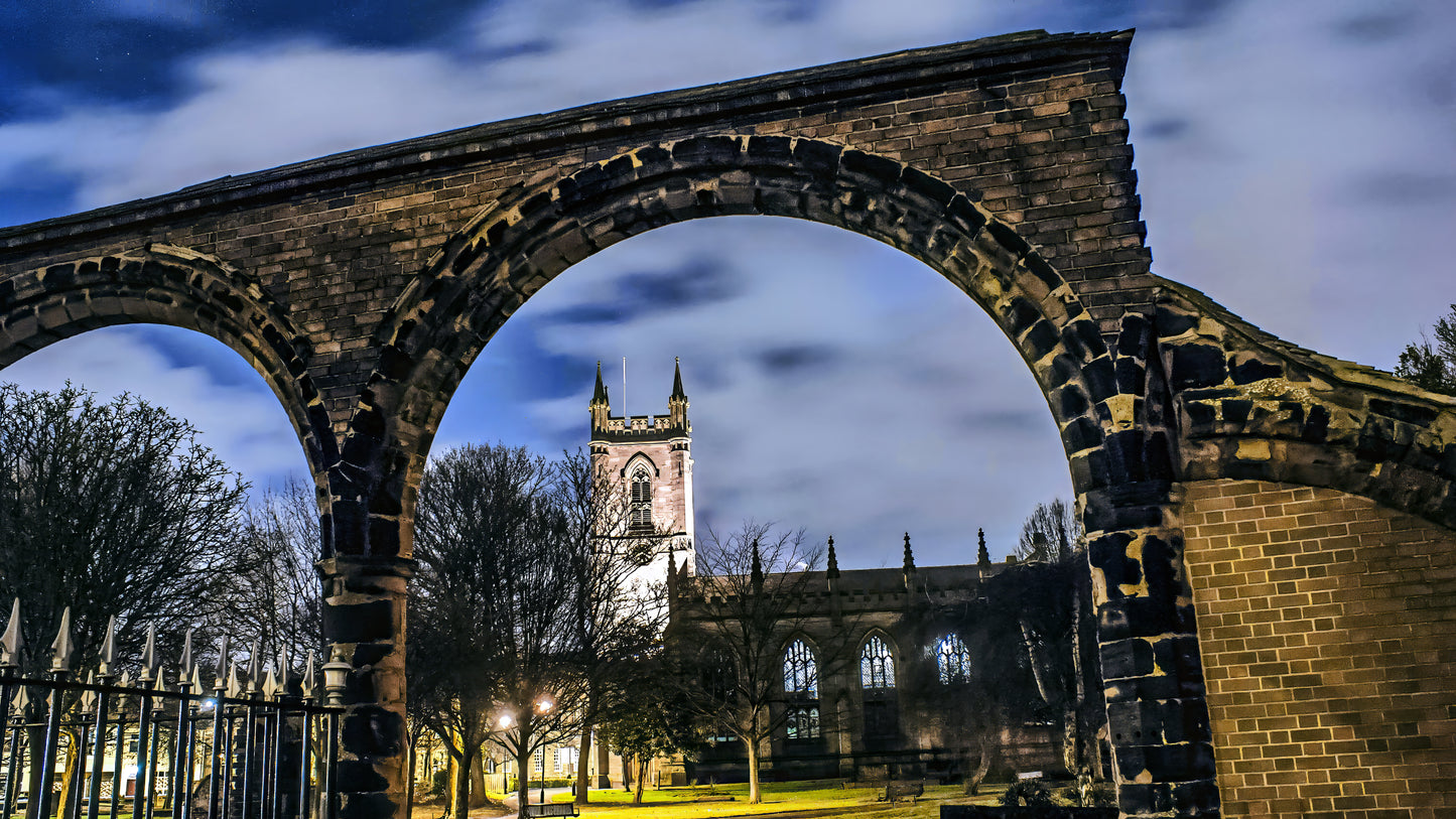 Stoke Minster at Night