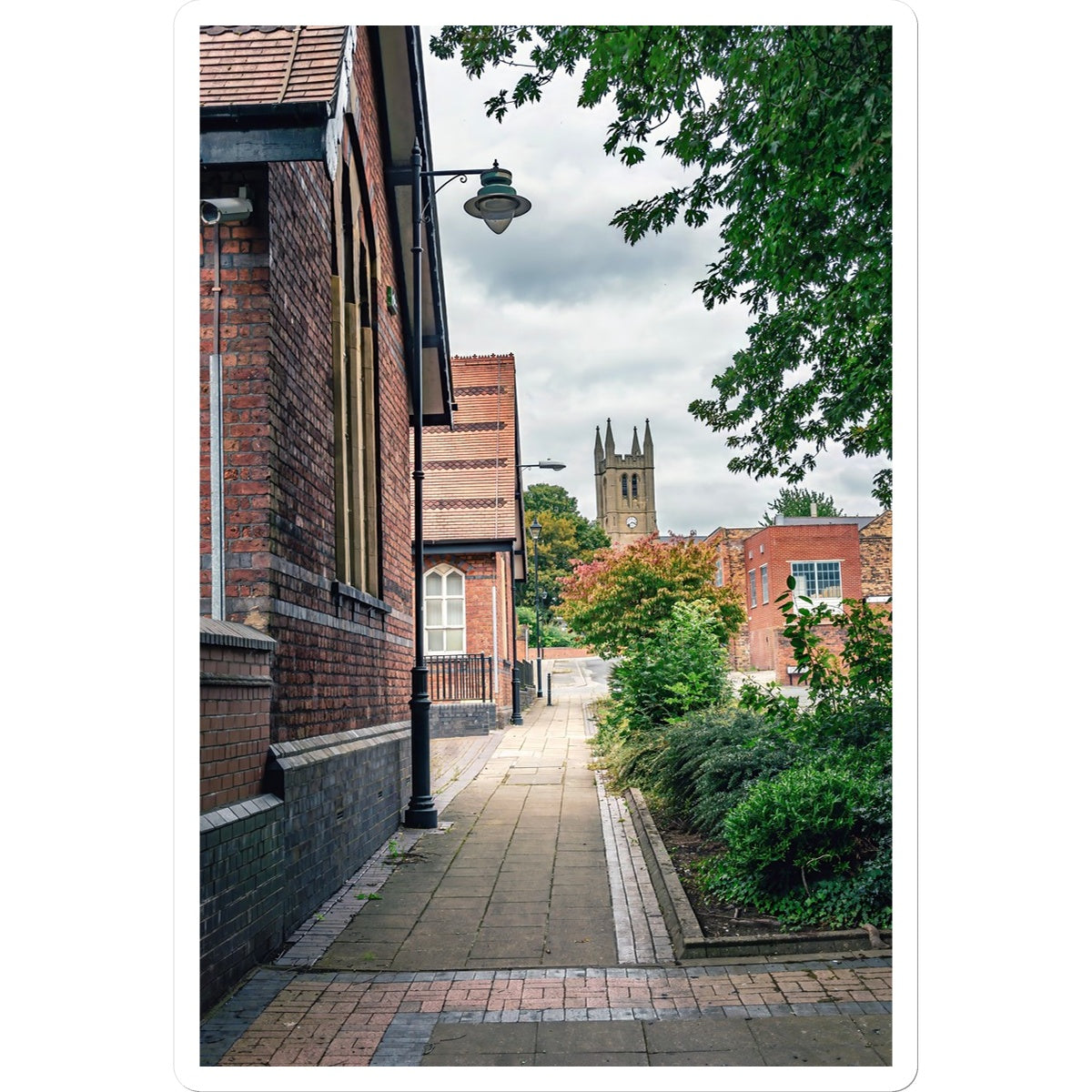 St James' Church from Webberley Lane, Longton Sticker