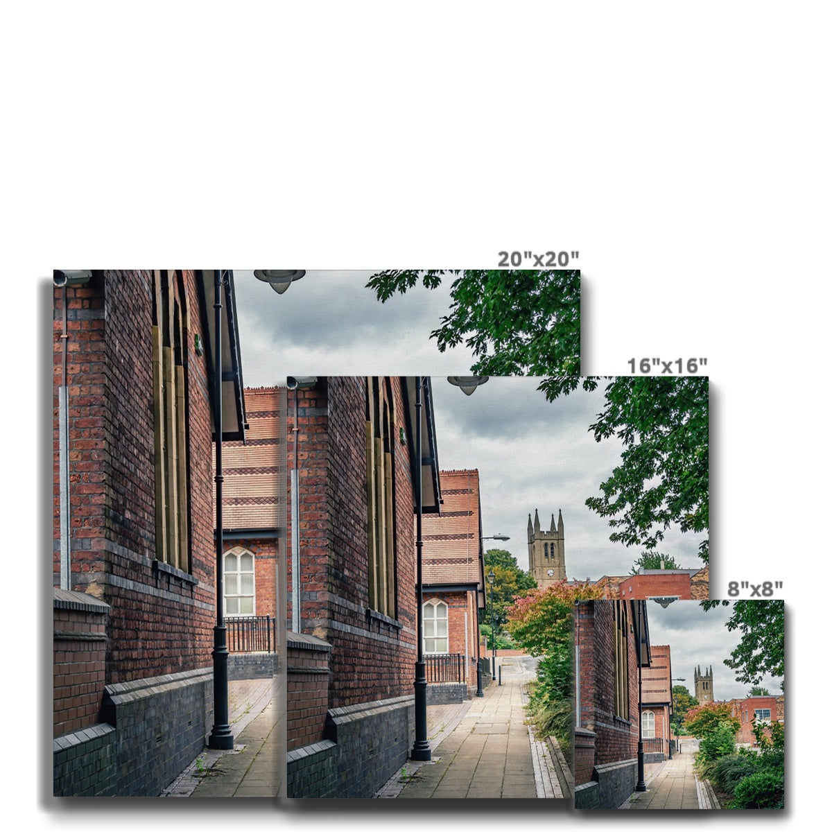 St James' Church from Webberley Lane, Longton Eco Canvas