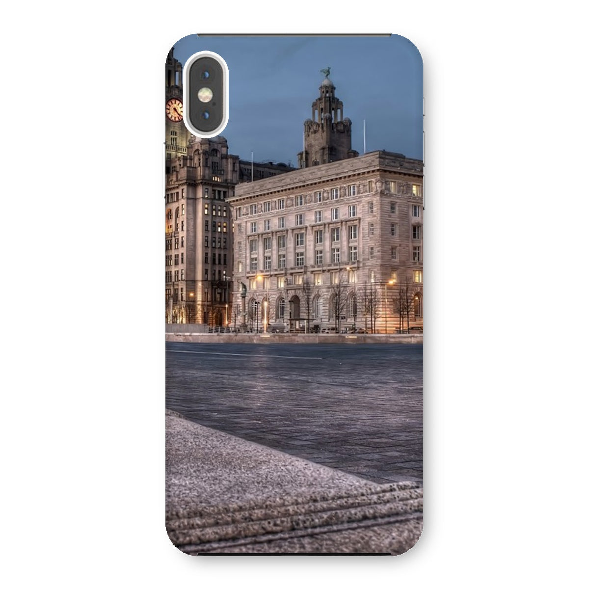 The Liver Buildings: A Liverpool Icon at Twilight Snap Phone Case