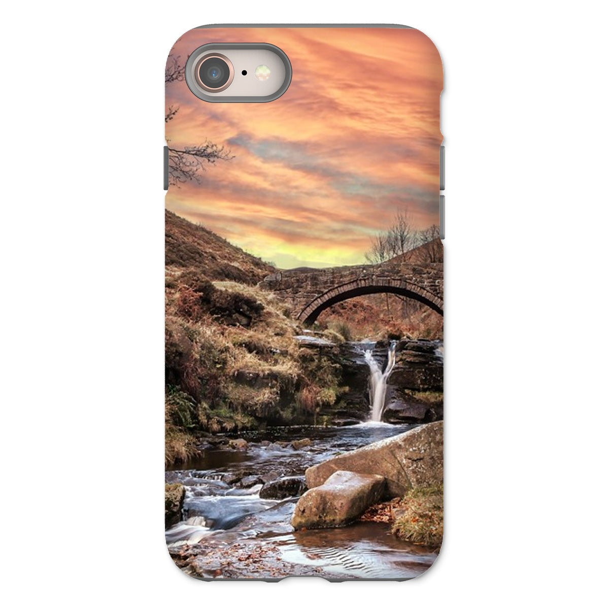 Three Shires Head Waterfall & Packhorse Bridge Tough Phone Case