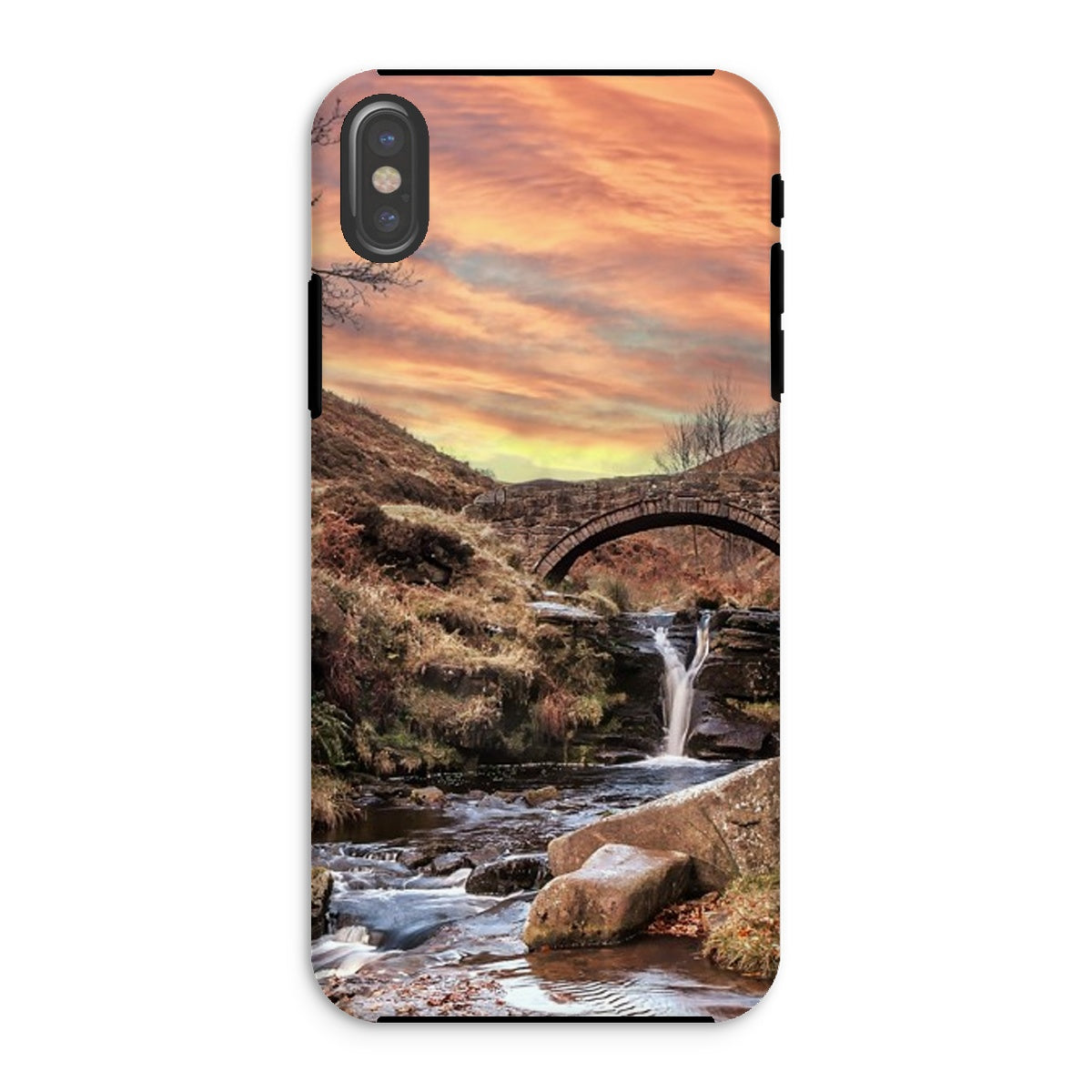 Three Shires Head Waterfall & Packhorse Bridge Tough Phone Case