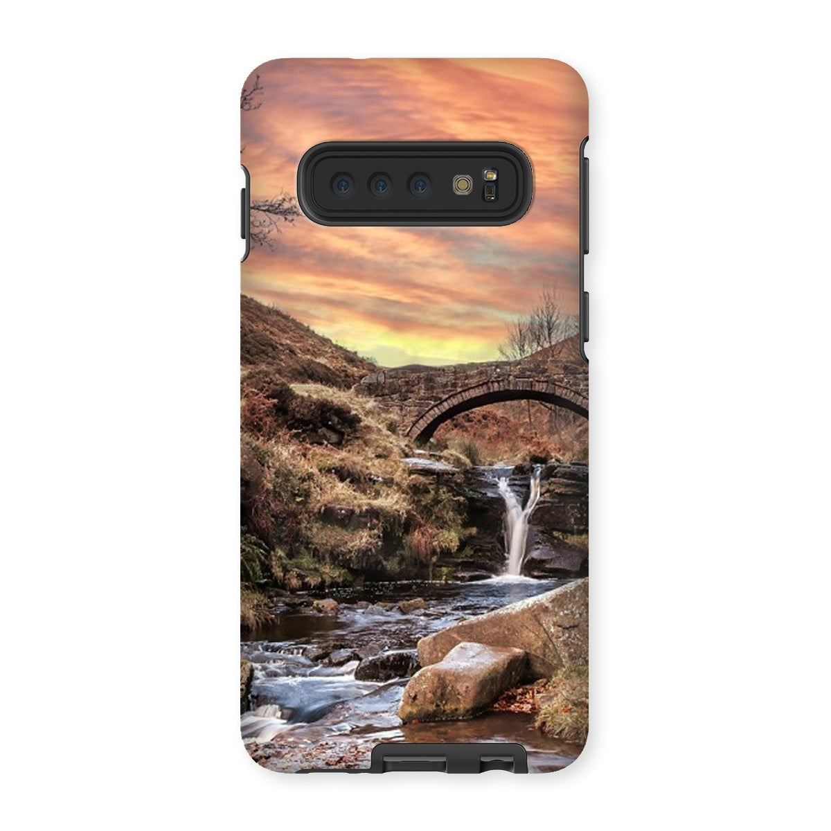 Three Shires Head Waterfall & Packhorse Bridge Tough Phone Case