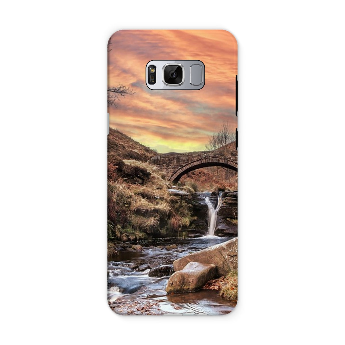 Three Shires Head Waterfall & Packhorse Bridge Tough Phone Case