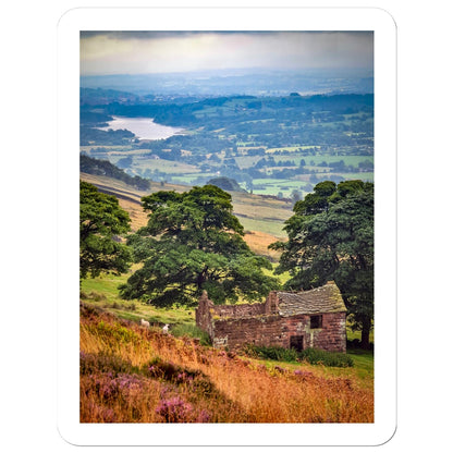 Overlooking Tittesworth Reservoir Sticker