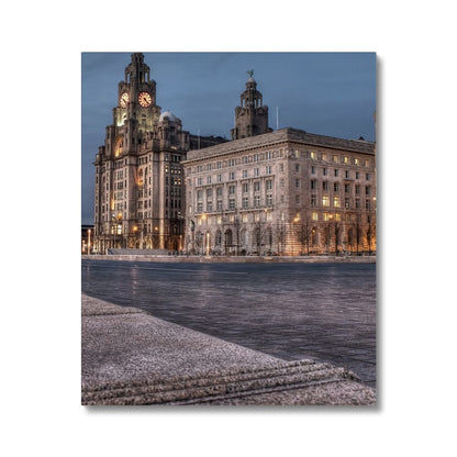 The Liver Buildings: A Liverpool Icon at Twilight Canvas