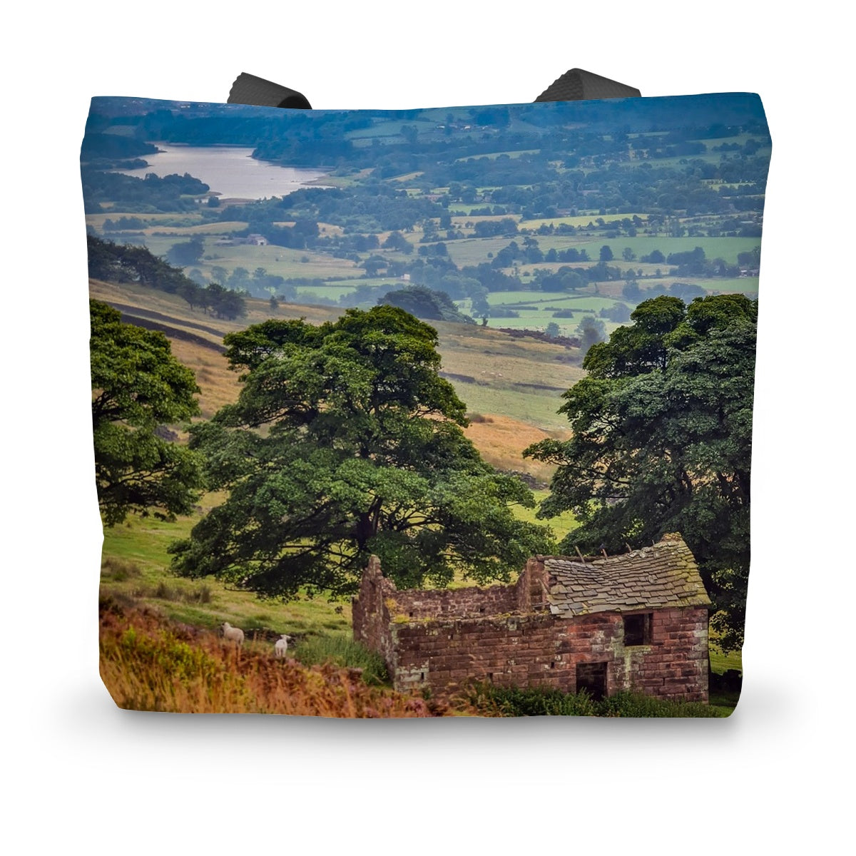 Overlooking Tittesworth Reservoir Canvas Tote Bag