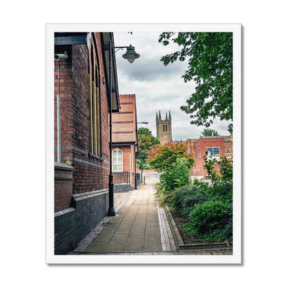 St James' Church from Webberley Lane, Longton Budget Framed Poster