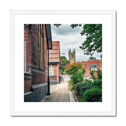 St James' Church from Webberley Lane, Longton Framed & Mounted Print