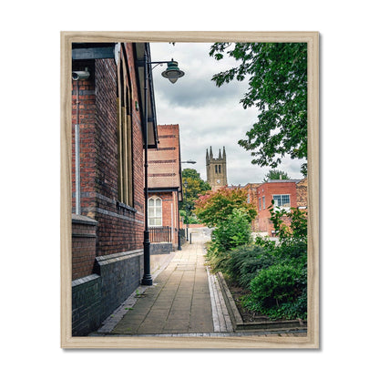 St James' Church from Webberley Lane, Longton Budget Framed Poster