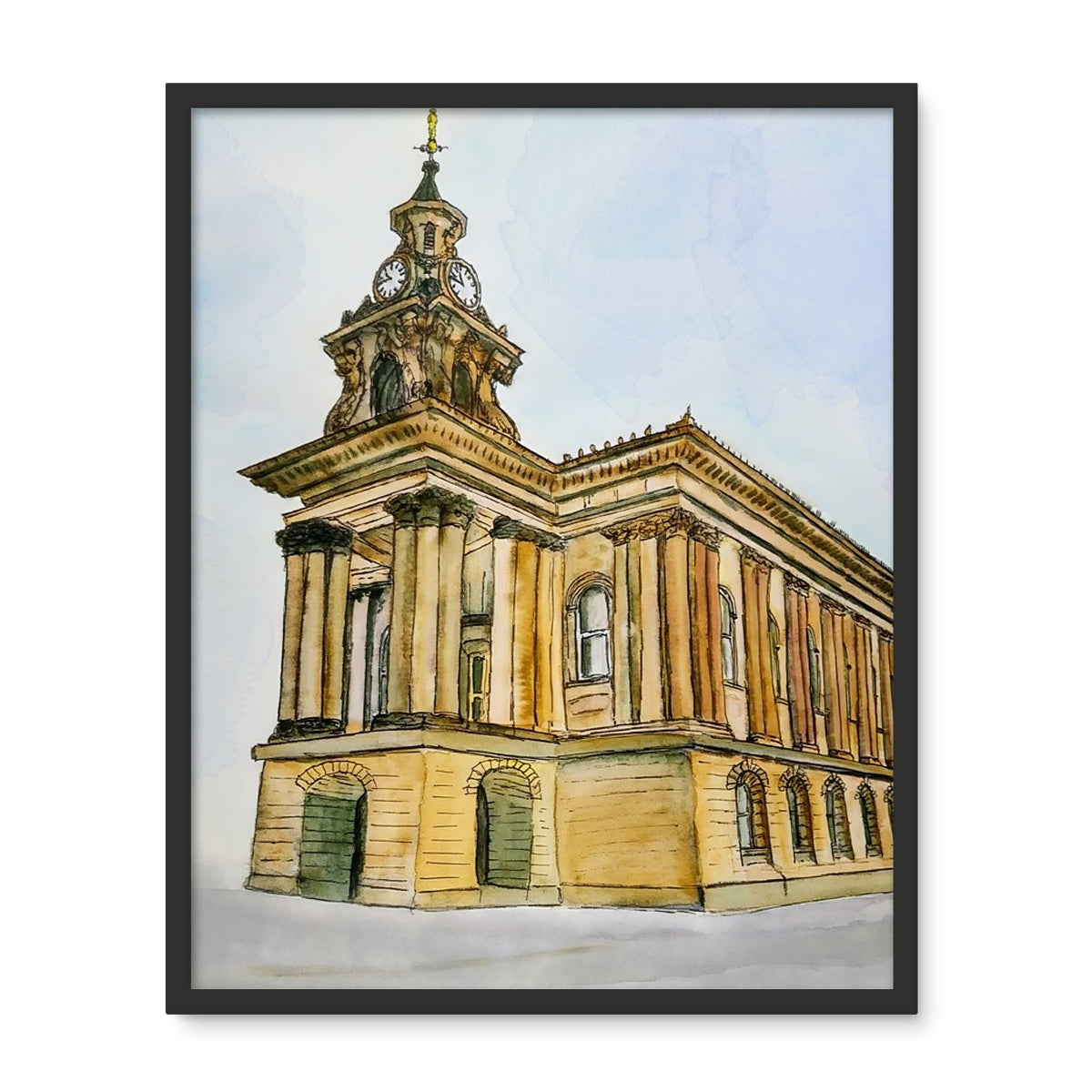 Burslem Town Hall Framed Photo Tile